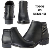 Bota Feminina Modare Casual Salto Baixo Leve Confortável